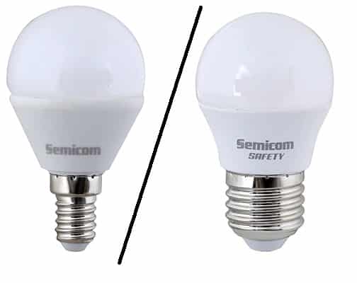 נורת לד כדור DL/WW 8W E14/E27 SAFETY