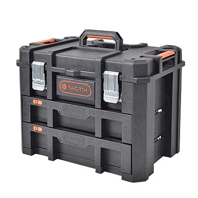 ארגז טכנאים גדול+2 מגירות - TACTIX - 320362