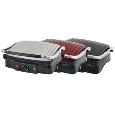 טוסטר לחיצה-4 פרוסות 2000W כסוף / שחור / אדום - HYUNDAI - HYT-503