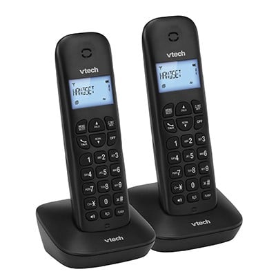 טלפון דק כפול שחור Vtech דגם DELTA - SLB-2310TW