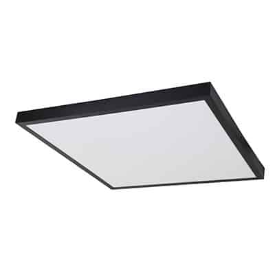 גוף תאורה צמוד תקרה לד DL 60W JUNIOR מרובע שחור - SM-0606B/60DL