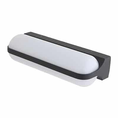 מנורת קיר ספולטו WW 12W שחור IP65 - SM-64B/12WW
