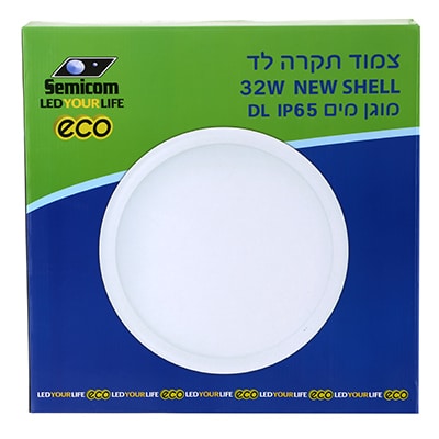 צמוד תקרה לד DL IP54 NEWSHELL 32W - SM-J600DLC/32DL