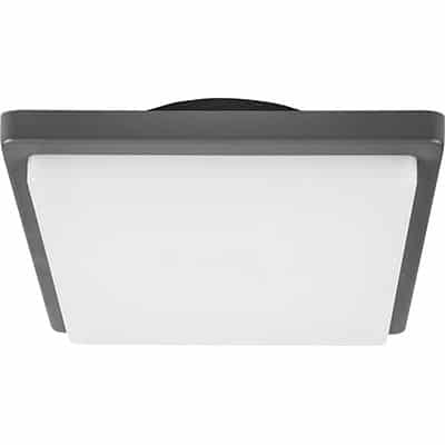 גוף תאורה פורטו CW 15W שחור מרובע IP65 - SM-6201B/15CW