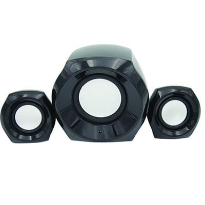 רמקולים למחשב USB 11W 2.1 שחור B - PC-300B