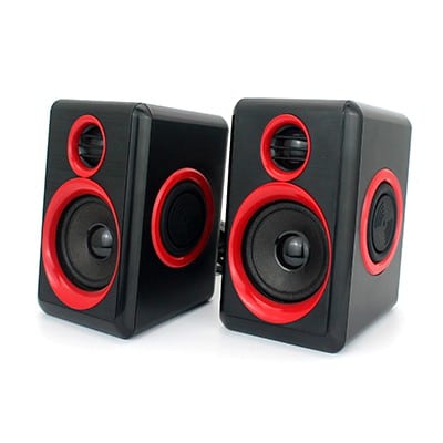 רמקולים למחשב USB 6W שחור/אדום H - GPLUS - PC-400BR