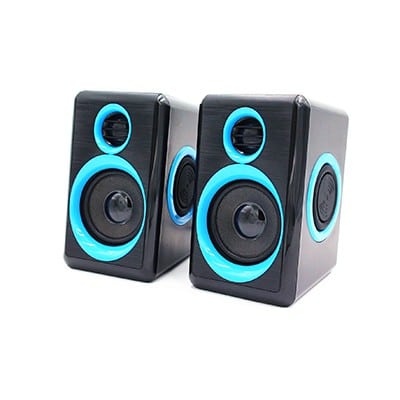 רמקולים למחשב USB 6W שחור/כחול H - GPLUS - PC-400BL