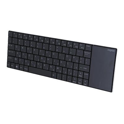מקלדת אלחוטית מגע 2.4G שחורRAPOO - E2710B E.H