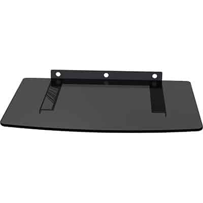 מדף זכוכית שחור לממיר/DVD - GPT - MTV-36SHELF