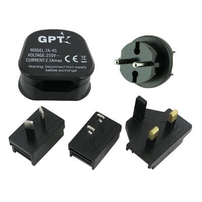 סט מתאמים תקעים לחו"ל - GPT - TA-4S