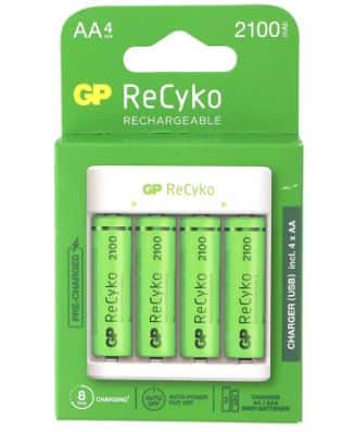 מטען 420 + 4 סוללות AA 2700mAh - GPRHOPB42018