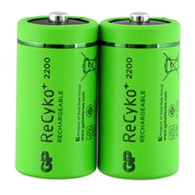 סוללת נטענות GP C2 1.2V 2200mA C NiMH - GPRHC22CN029