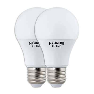 זוג נורות A60 Led Bulb E27/12W WW מקט - HY-2XA6012/WW
