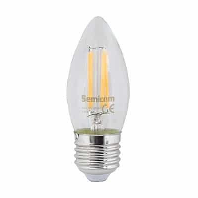 זוג לד פילמנט נר WW 6W E27 שקוף מקט - SE-F3527C/6WW