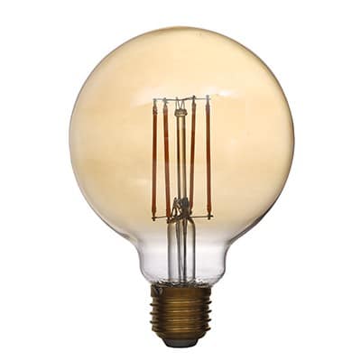לד פילמנט WW 8W E27 G80 אמבר מקט - SE-F8027A/8WW