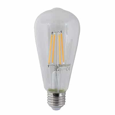לד פילמנט WW 8W E27 ST64 שקוף מקט - SE-F6427C/8WW