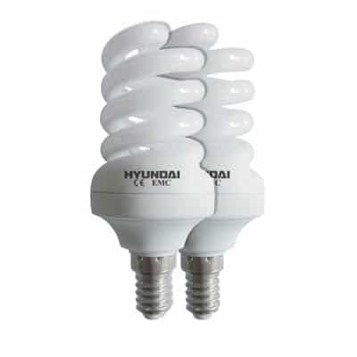 זוג נורות ECO EL ספירל DL E14/15W זוג מקט - HY-S2X1514/DL