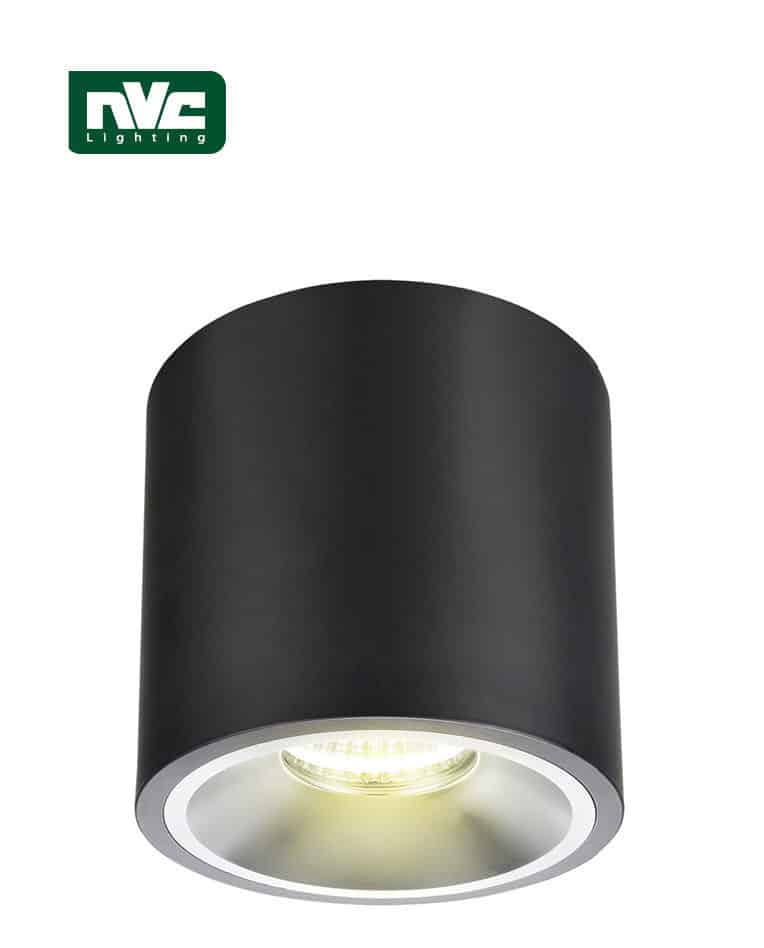 צלינדר לד צמוד תקרה NVC שחור 35W