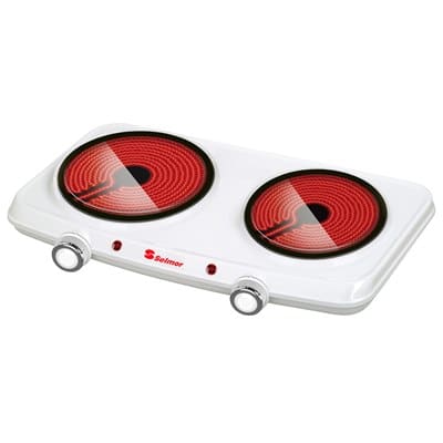 ‏כיריים קרמיות חשמליות SELMOR SE681 סלמור כירה כפולה