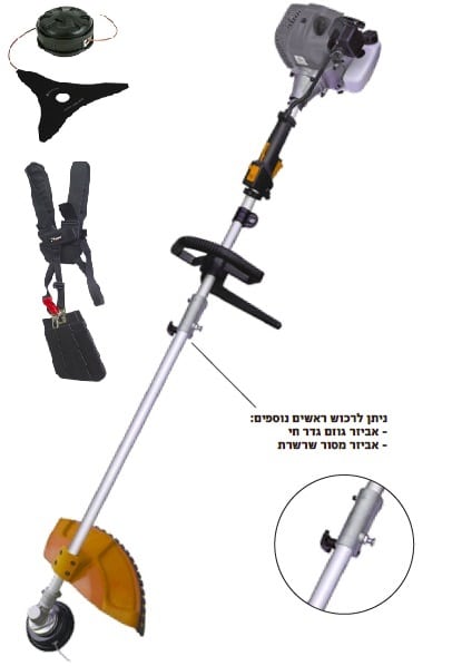 חרמש מנוע בנזין 42.7 סמק מבית HUNTER מקט - 102403-004