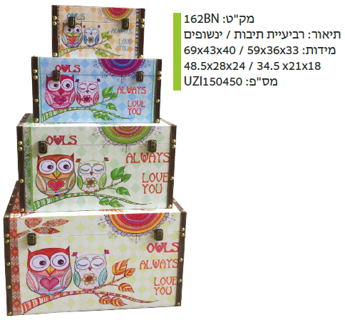 רביעיית תיבות / ינשופים מקט : 162BN