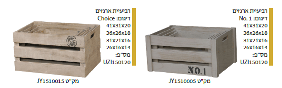 רביעיית ארגזים דיגום : NO.1 / CHOICE