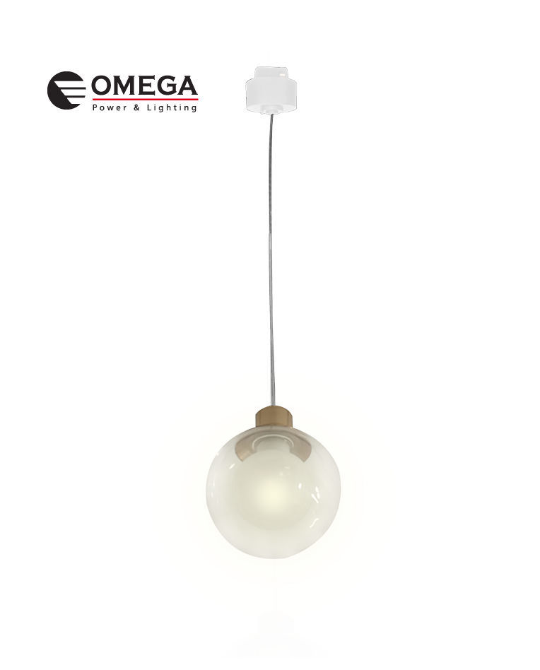 גוף תאורה מגנטי כדור זכוכית תלוי 24V מערכת QUICK לבן