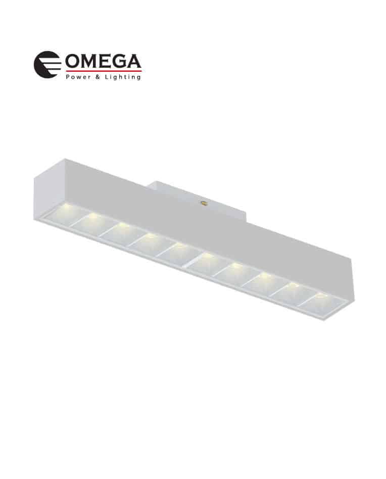 גוף תאורה מגנטי ליניארי עדשות 24V מערכת QUICK לבן