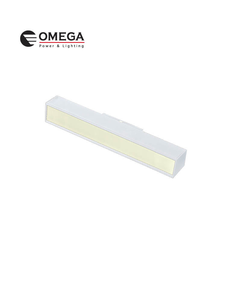 גוף תאורה מגנטי ליניארי חלבי 24V מערכת QUICK לבן