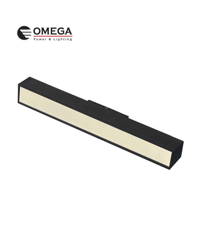 גוף תאורה מגנטי ליניארי חלבי 24V מערכת QUICK שחור