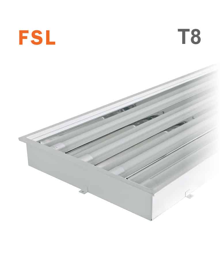 גוף תאורה מקצועי למחסנים 4X22W