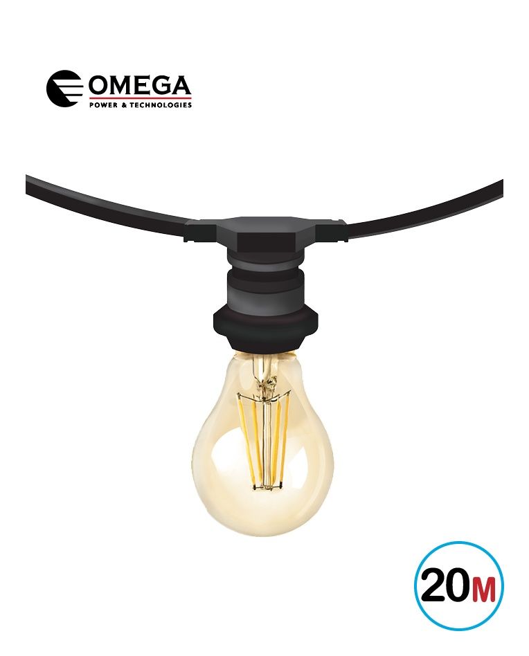גרלנדה עם 20 בתי נורה OMEGA