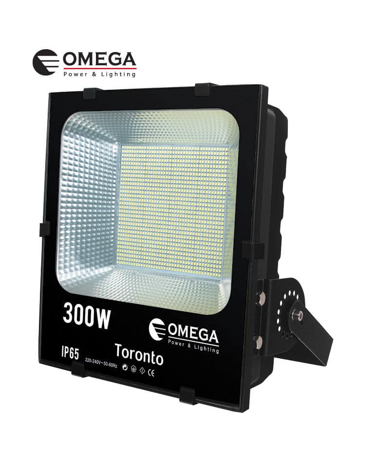 פנס הצפה מקצועי TORONTO 300W שחור