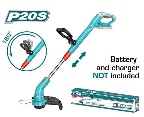 חרמש נטען 20V בעיצוב ארגונומי גוף בלבד - TOLT-TGTLI-20018 TOTAL