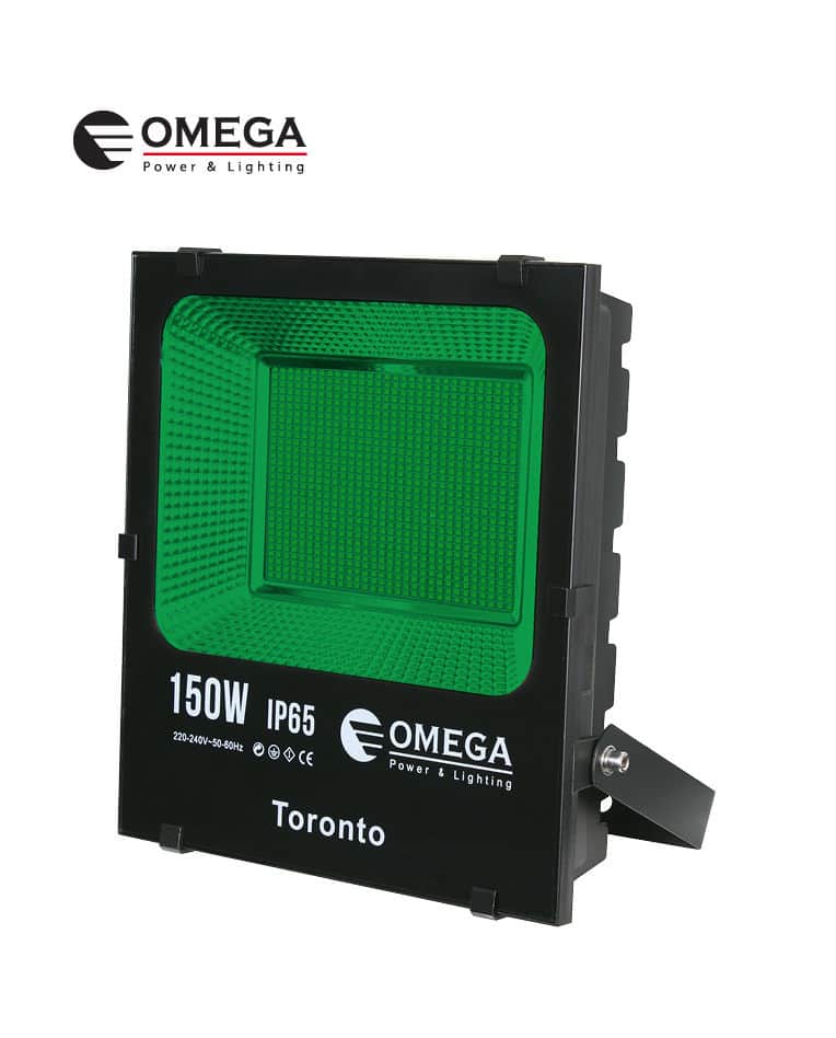פנס הצפה מקצועי TORONTO - אור ירוק 150W