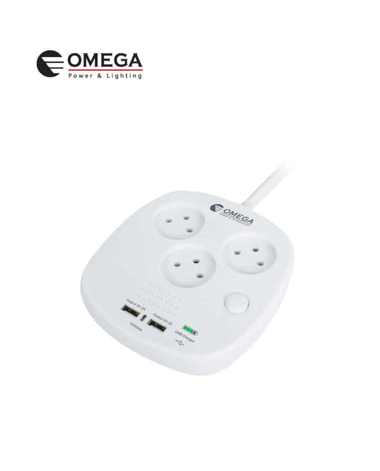 מטען USB שולחני + מפצל OMEGA