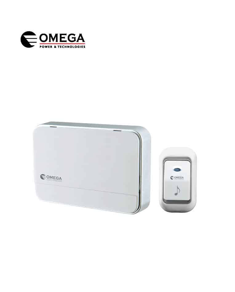 פעמון דלת אלחוטי דיגיטלי לבן OMEGA