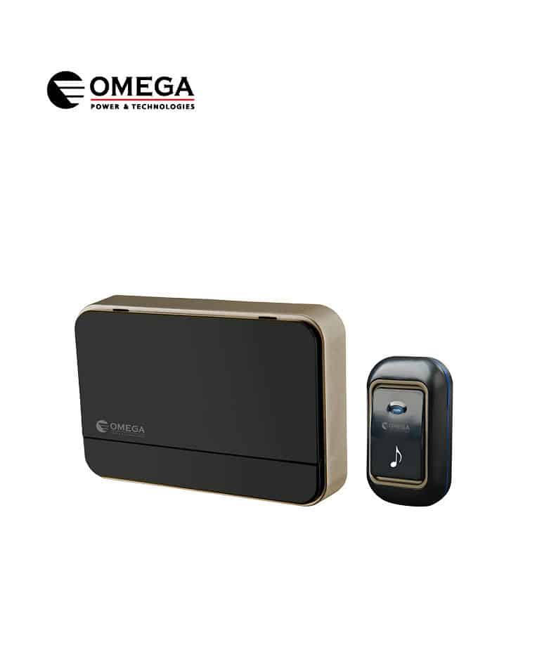 פעמון דלת אלחוטי דיגיטלי שחור OMEGA