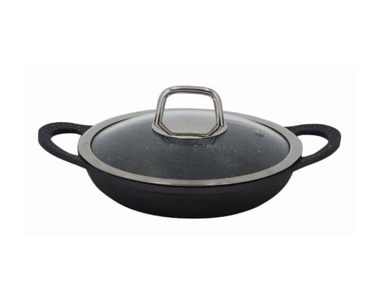 מחבת שקשוקה עם מכסה 20 ס"מ Mineral Stone