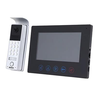 קיט אינטרקום ומסך "ME7 7 שחור מקט - INT-ME7/KIT-B SEMICOM