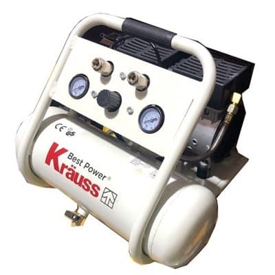 מדחס שקט ללא שמן 6 ליטר KRAUSS KR-1000S