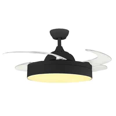 מאוורר תקרה כולל שלט ANGEL 42 לבן CW 36W נפתח SM-5004/42W SEMICOM