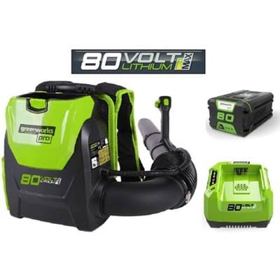 ‏מפוח גב 99552/8 Greenworks+סוללה 4.0AH+ מטען מהיר