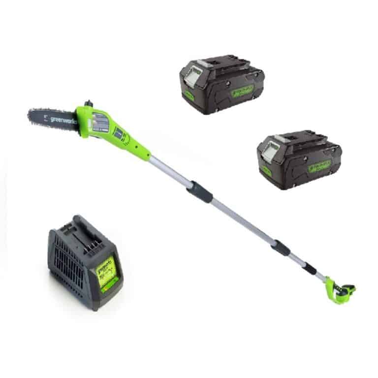 מסור ‏גבהים8"- 99502/1.1 Greenworks+סוללה2.0AHA +מטען מהיר