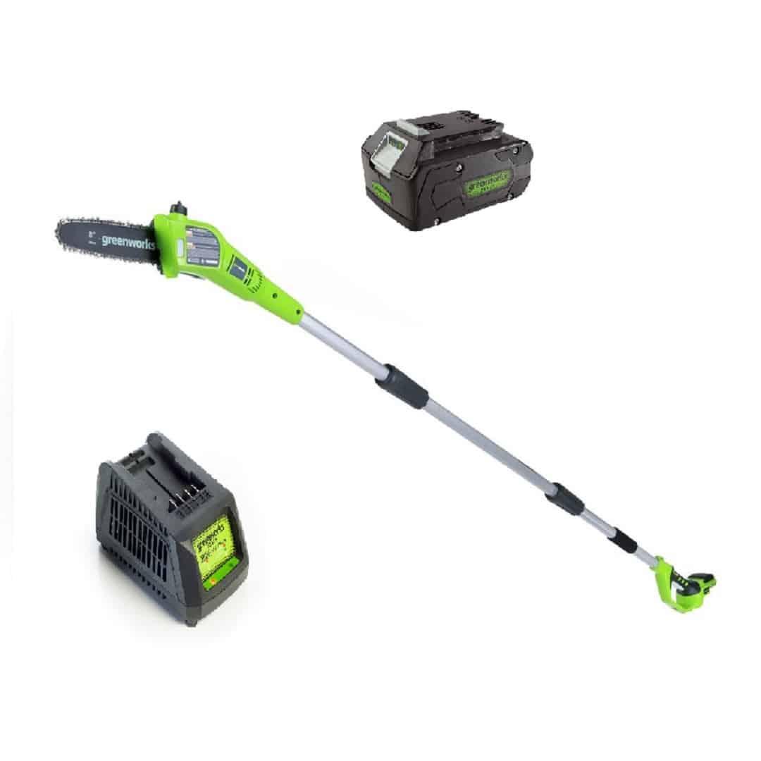 מסור ‏גבהים8"- 99502/1 Greenworks+סוללה 4.0AH +מטען מהיר