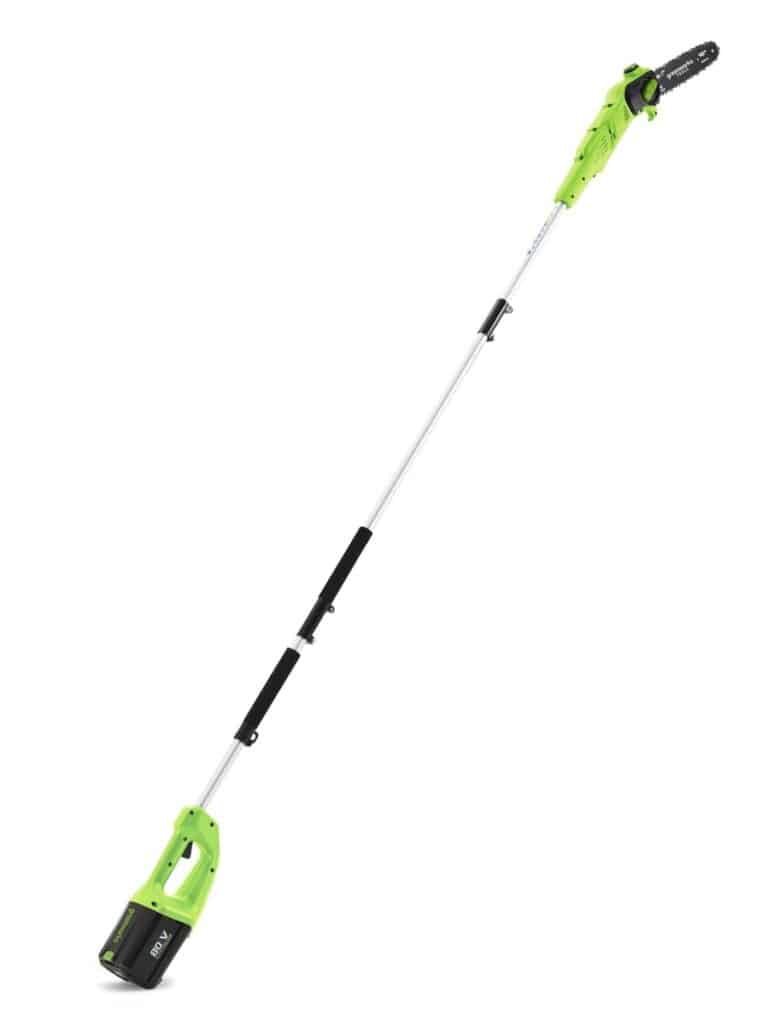 מסור שרשרת10" גבהים 80V-גוף בלבד greenworks