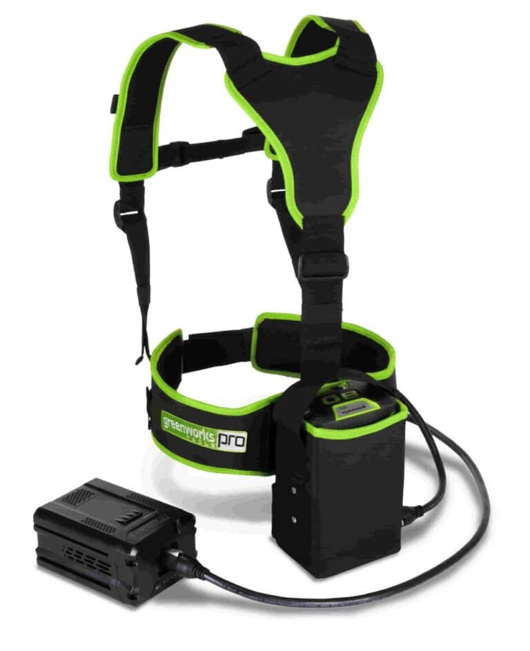 וסט מקצועי עם פאווץ' וחיבור לנשיאת סוללה 80V greenworks