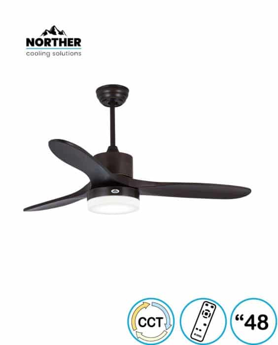 מאוורר תקרה דגם SWAN 48" CCT עם שלט