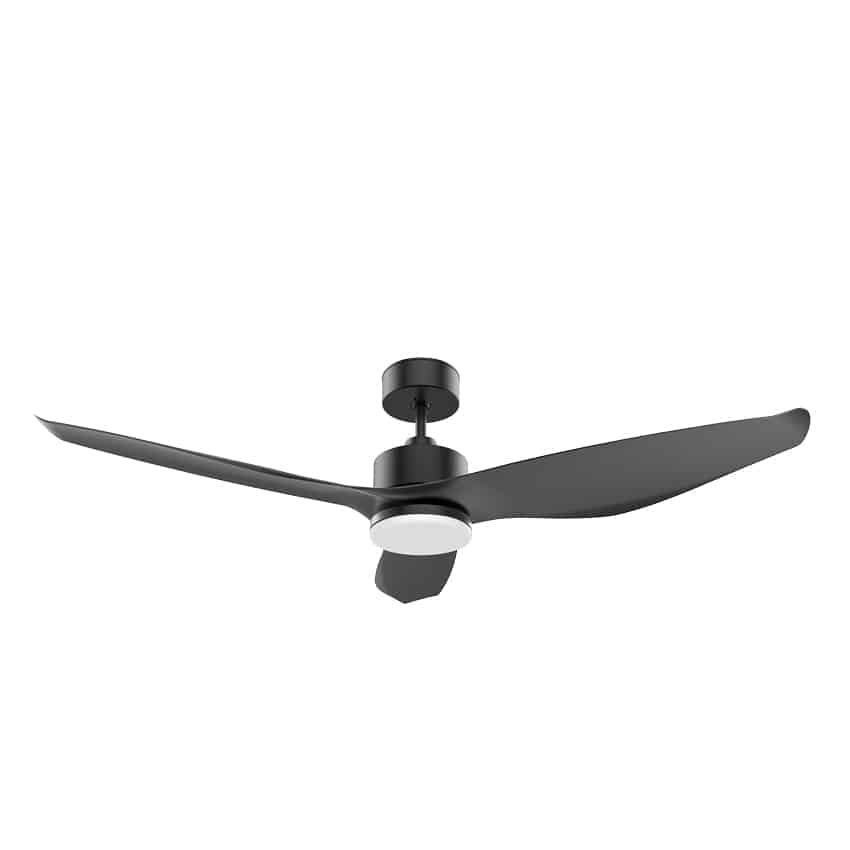 מאוורר תקרה 52" CCT DC דגם UNO צבע שחור עם שלט