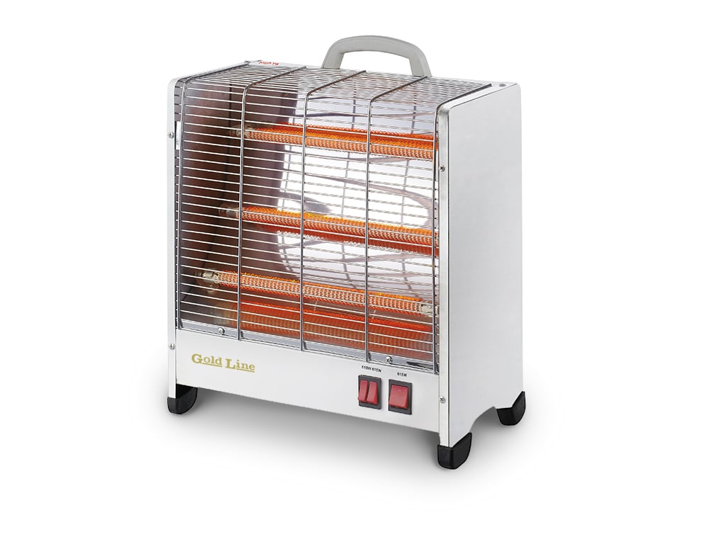 תנור חימום נירוסטה שטנגות מרובע 2100W גולדליין ATL-177